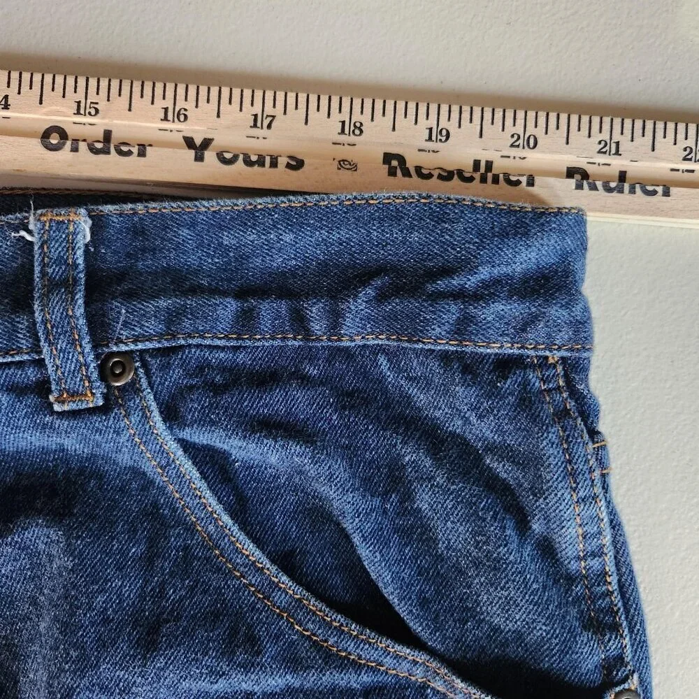 Brazos Jeans Mens 41 x 29 Blue Denim Relaxed Fit Workwear Heavyweight Pants